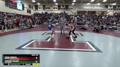 108-113A 1st Place Match - John Hirsch, Drexler Middle School vs Parker Walen, Don Bosco