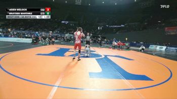 5A Boys 113 lbs 3rd Place Match - Aiden Welsick, Centennial Boys vs Brayden Martinez, Crater Boys