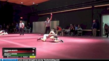 138 lbs Round 1 - Tiernan Boots, Lisbon vs Brady Larson, Harrisburg