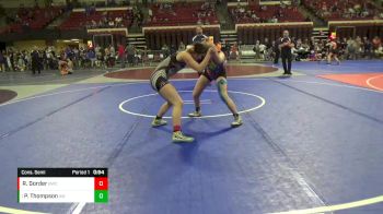 144 lbs Cons. Semi - Paige Thompson, Alavanca Wrestling vs Ryann Gorder, Baker Wrestling Club