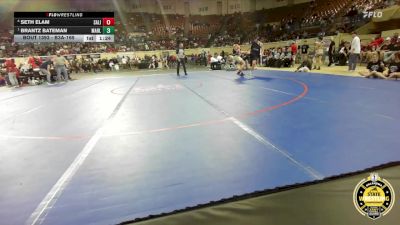 B3A-165 lbs Semifinal - Brantz Bateman, Marlow vs Seth Elam, Salina