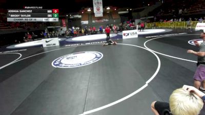 63 lbs Champ. Rd Of 16 - Brody Taylor, Ukiah Wrestling Club vs Joshua Sanchez, Marvel Wrestling Academy