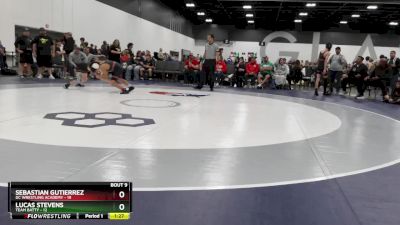 100 lbs Round 3 (6 Team) - Lucas Stevens, Team Batty vs Sebastian Gutierrez, DC Wrestling Academy