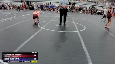 100 lbs Round 3 (8 Team) - Danica Bacorn, Central Pennies Grit vs Samantha Massey, Crown City Queens Red