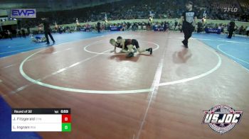 55 lbs Round Of 32 - Jake Fitzgerald, Coweta Tiger Wrestling vs Larenz Ingram, RSA RedStorm