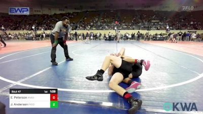 140 lbs Semifinal - Elijah Peterson, Anadarko vs James Anderson, Prodigy Elite Wrestling