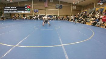184 lbs Cons. Round 4 - Joshua Morales, Ottawa University vs Kaden Martin, Arizona Christian University