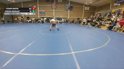 184 lbs Cons. Round 4 - Joshua Morales, Ottawa University vs Kaden Martin, Arizona Christian University
