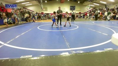 49 lbs Consolation - Ryder Jenkins, Beggs Youth Wrestling Program vs King Hall, Glenpool Warriors