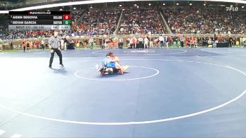 D2-120 lbs Quarterfinal - Devan Garcia, Harper Creek HS vs Aiden Segovia, Holland HS