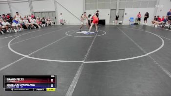 190 lbs Placement Matches (8 Team) - Brand Felts, Texas Red vs Braeden Simoneaux, Louisiana Red