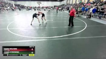 106 lbs Cons. Round 3 - Gavin Wolters, Hartford vs Cohen Iczkowski, Mosinee