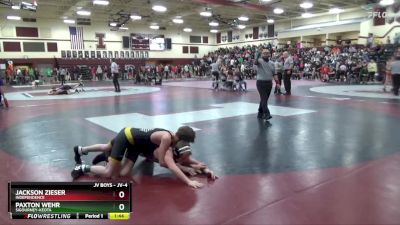 JV-4 lbs 7th Place Match - Paxton Wehr, Sigourney-Keota vs Jackson Zieser, Independence