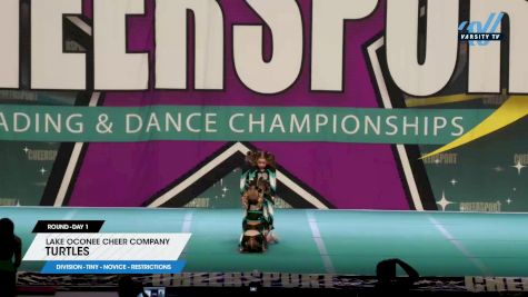 Lake Oconee Cheer Company - Turtles [2025 L1 Tiny - Novice - Restrictions Day 1] 2025 CHEERSPORT National All Star Cheerleading Championship