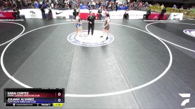 136 lbs Semifinal - Sarai Cortez, Daniel Cormier Wrestling Club vs Juliana Alvarez, Team Selma Wrestling Club