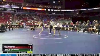 126 lbs Quarterfinal - Sam Hornyak, 1-Waverly-Shell Rock vs Carson Cornwell, 8-Johnston
