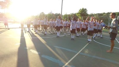 In The Lot: The Cadets Brass Visual Warm-Up