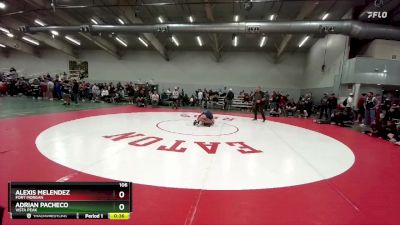 106 lbs Cons. Round 3 - Alexis Melendez, Fort Morgan vs Adrian Pacheco, Vista Peak