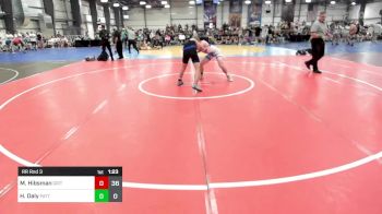 152 lbs Rr Rnd 3 - Max Hibsman, Grit Mat Club Blue vs Halen Daly, Patton Trained Red