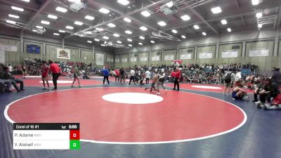 132 lbs Consi Of 16 #1 - Pablo Adame, Matilda High School vs Yakrib Alshaif, Arvin