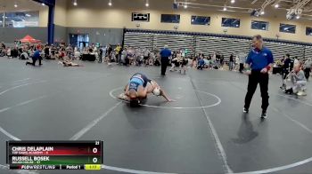 140 lbs Round 3 (8 Team) - Chris Delaplain, Top Dawg Academy vs Russell Bosek, Rough House