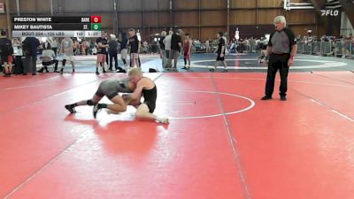 125 lbs Quarterfinal - Preston White, Darkhorse Wrestling vs Mikey Bautista, St. Joe's Regional High School