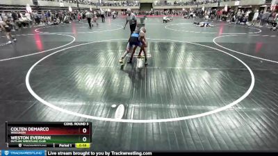 80 lbs Cons. Round 3 - Colten DeMarco, Wisconsin vs Weston Everman, Outlaw Wrestling Club