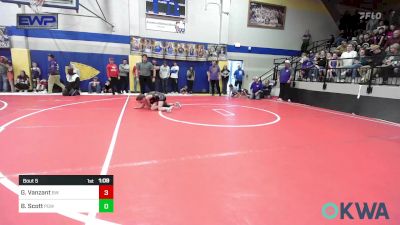 67 lbs Quarterfinal - Grayson Vanzant, Bristow Wrestling vs Billie Scott, Proving Grounds Wrestling