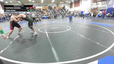 285 lbs Cons. Round 4 - Aiden Wong, Fountain Valley vs Santiago Herrera, Colony