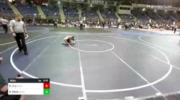 66 lbs Quarterfinal - Hayden Fry, Team Aggression vs Radan Peck, Woodland Park Jr. WC