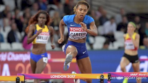 American Kori Carter Wins World 400m Hurdles Final Out Of Lane Nine