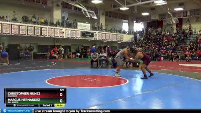 220 lbs Cons. Round 1 - Christopher Nunez, Calexico vs Marcus Hernandez, Del Norte