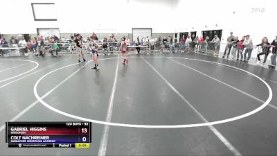 92 lbs Quarterfinal - Gabriel Higgins, Wisconsin vs Colt Nachreiner, Sarbacker Wrestling Academy