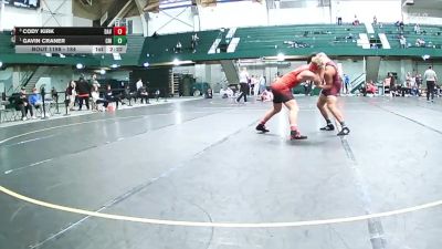 184 lbs 1st Place Match - Gavin Craner, Central Michigan vs Cody Kirk, Davidson