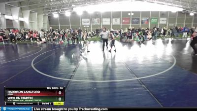 53 lbs Cons. Round 2 - Waylon Martin, Southern Idaho Training Center vs Harrison Langford, Utah