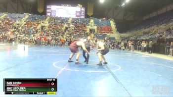 285 lbs Champ. Round 1 - Eric Stouder, Grand Forks Central vs San Inman, Watford City