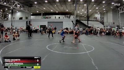 113 lbs Semis (4 Team) - Isaac Cicchetti, Cavalier WC vs Cristian Mendoza, South Side WC Black