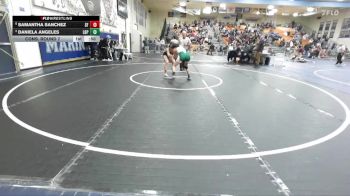 115 lbs Cons. Round 7 - Samantha Sanchez, Santa Fe vs Daniela Angeles, Poly/Long Beach