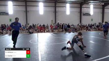 76 lbs 3rd Place - Sean Willcox, Sunkist Kids/Monster Garage vs Dj Clarke, Roundtree