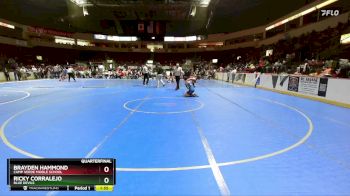 111 lbs Quarterfinal - Brayden Hammond, Camp Verde Middle School vs Ricky Corralejo, Blue Devils