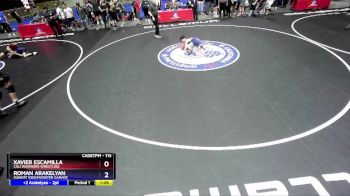 113 lbs Champ. Round 2 - Xavier Escamilla, Cali Warriors Wrestling vs Roman Arakelyan, Sunkist Kids/Monster Garage