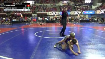 58 lbs Champ. Round 2 - Asher Fraga, Laurel Matburners vs Samson Rauch, Mine Yard Dogs Wrestling Club