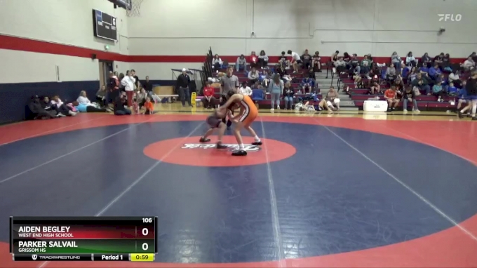 106 lbs Consolation Bracket - Aiden Begley, West End High School vs ...