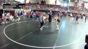 138 lbs Cons. Round 2 - Ryllee Talkington, Rocket Wrestling Club / RWC - Girls vs Aubree Kring, FoxFit