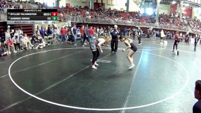 138 lbs Cons. Round 2 - Ryllee Talkington, Rocket Wrestling Club / RWC - Girls vs Aubree Kring, FoxFit