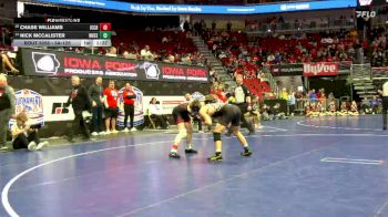 3A-126 lbs Cons. Round 2 - Nick McCalister, Waukee vs Chase Williams, Iowa City, City High