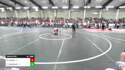 101 lbs Consi Of 8 #2 - Damaris Vargas, Basehor Bobcats Wrestling vs Zanea Hazelbush, Rifle