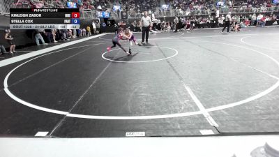 54-58.7 lbs Quarterfinal - Kinleigh Zabor, Independence Youth Wrestling vs Stella Cox, Panthers