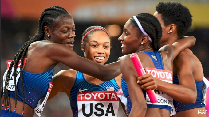 United States Women Dominate The World In 4x400m Relay - FloTrack