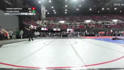 160 lbs Quarterfinal - Parker Anderson, Black Hills Wrestling Academy vs Tucker Crowe, SW MT Wrestling
